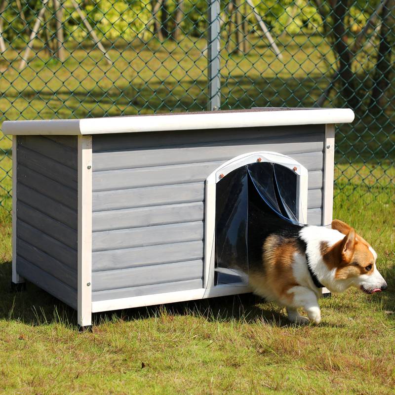 Cozy Outdoor Dog House with Waterproof Roof
