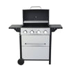 Ultimate Outdoor BBQ Grill with Foldable Side Table and Accessories