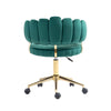 Emerald Velvet Swivel Desk Chair