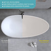 Elegant Matte White Freestanding Soaking Tub