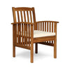 Cozy Acacia Dining Chairs Set with Cushions