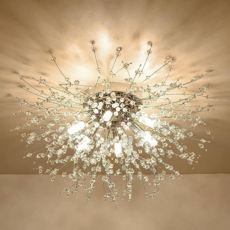 Sparkling Gold Sputnik Ceiling Light