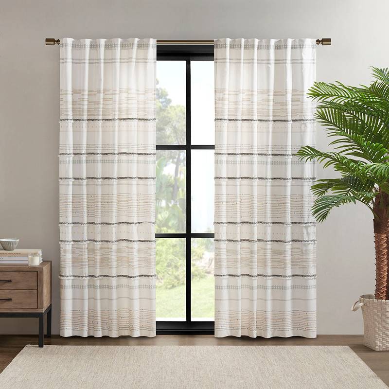 Tassel Charm Cotton Curtain Panel