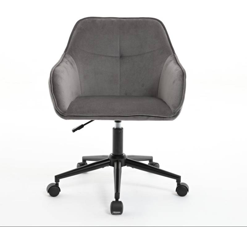 Chic Velvet Rolling Desk Chair