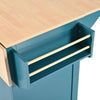 Versatile Rolling Kitchen Island with Drop Leaves and Power Outlet