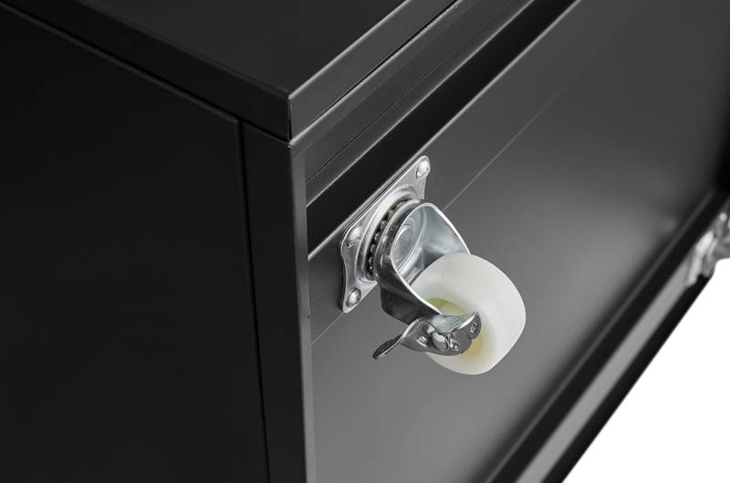 Mobile Black Copier Cabinet