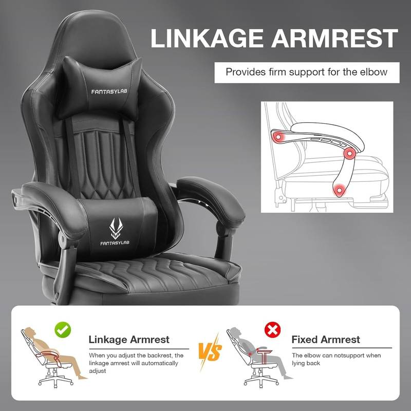 Ultimate Gamer Chair with Built-in Speakers & Comfort Support