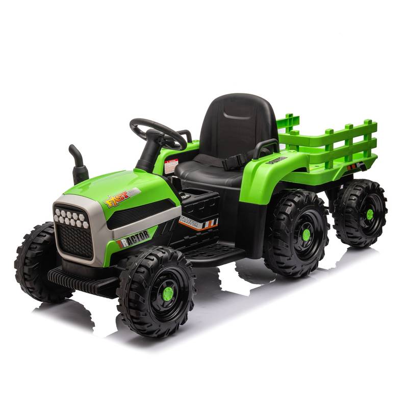 Electric Adventure Tractor with Trailer for Kids