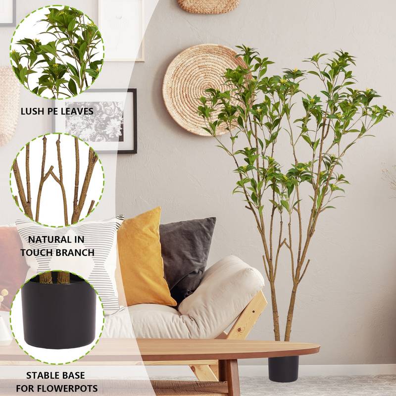 Lush Green Faux Bonsai Tree for Home Decor