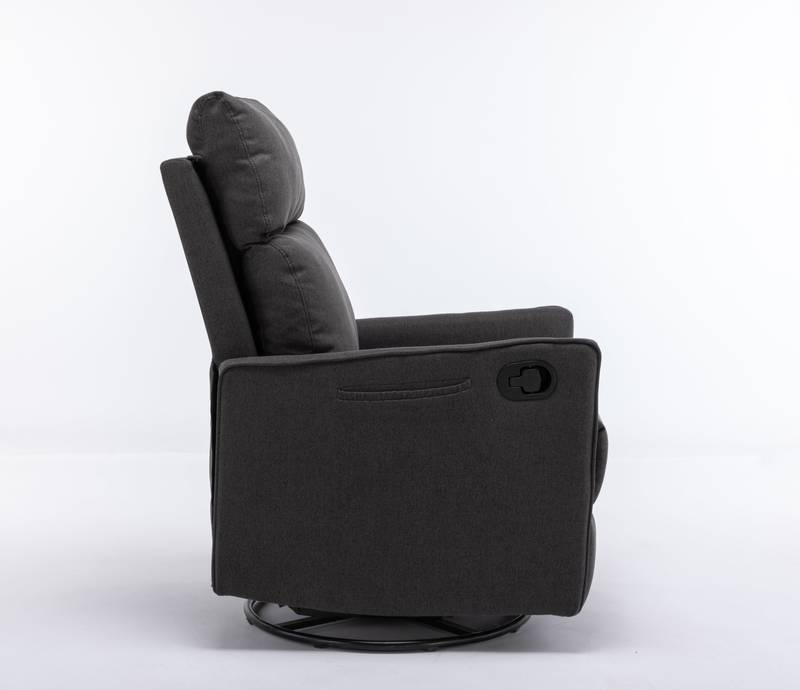 Cozy Glider Rocker Chair - Dark Gray