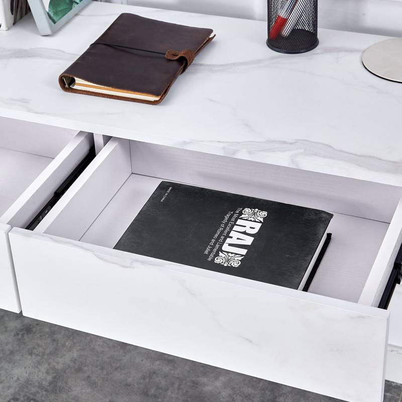 Eco-Friendly Minimalist Dresser & Desk with Double Drawers