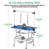 Foldable Dog Grooming Table with Adjustable Arm & Storage Tray