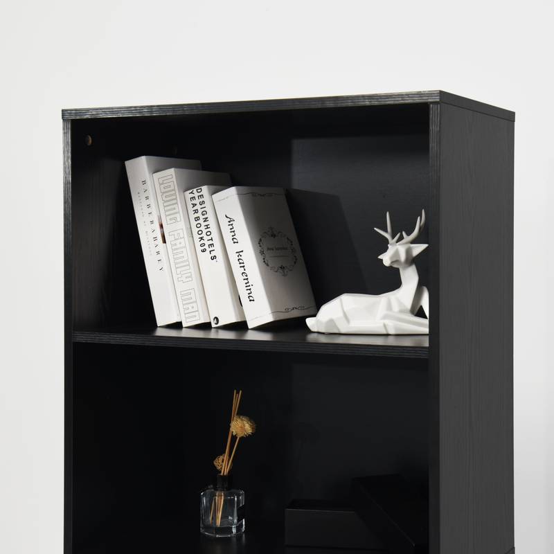 Sleek Storage Bookcase with Doors & Drawer
