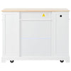 Chic Kitchen Island with Hidden Trash & Storage Solutions