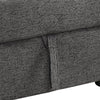 Versatile L-Shaped Sofa Bed with Side Shelf & Stools