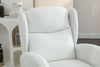 Cozy Ivory Teddy Rocking Chair