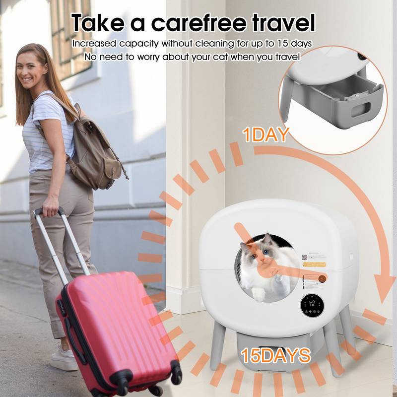 Smart Self-Cleaning Cat Litter Box