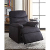 Cozy Motion Recliner in Black Woven Fabric