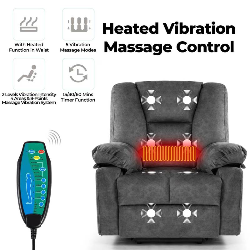 Cozy Comfort Lift Recliner with Massage for Seniors