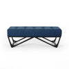 Cozy Navy Ottoman
