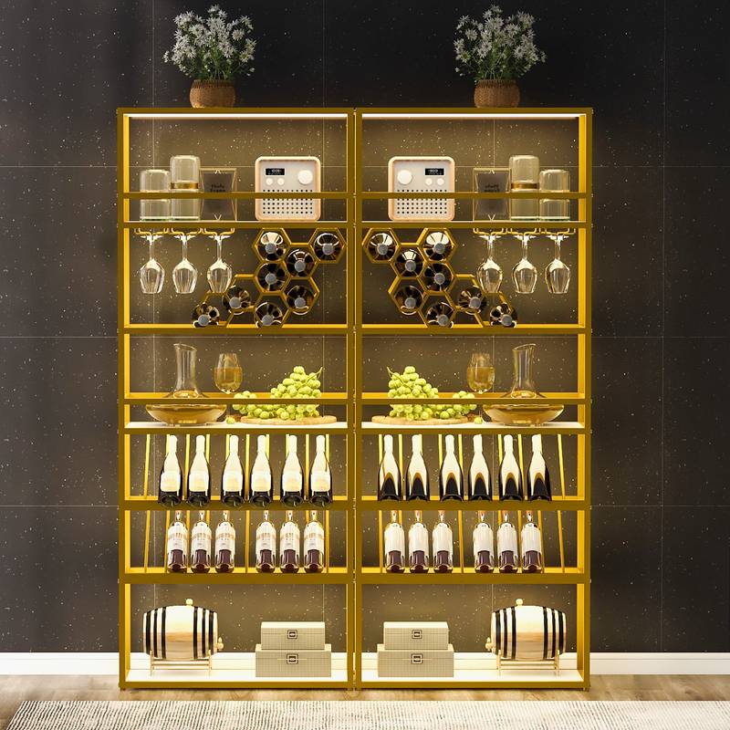 Chic LED Wine Tower Cabinet