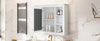 Stylish Wall-Mounted Bathroom Mirror Cabinet with Shelves