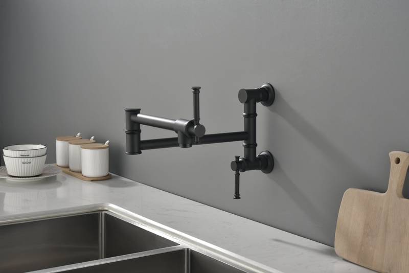 Brass Wall-Mounted Pot Filler Faucet