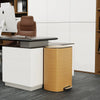 Soft Close Step Trash Can - Stainless Steel Elegance
