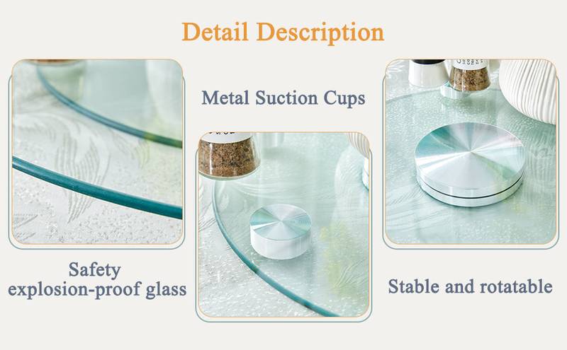 Spin & Store Round Glass Organizer