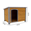 Cozy Canine Crib: Weatherproof Wooden Dog House for Comfort Year-Round
