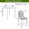 Chic White Counter Height Dining Set