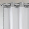 Light-Blocking Metallic Grommet Curtain Panel