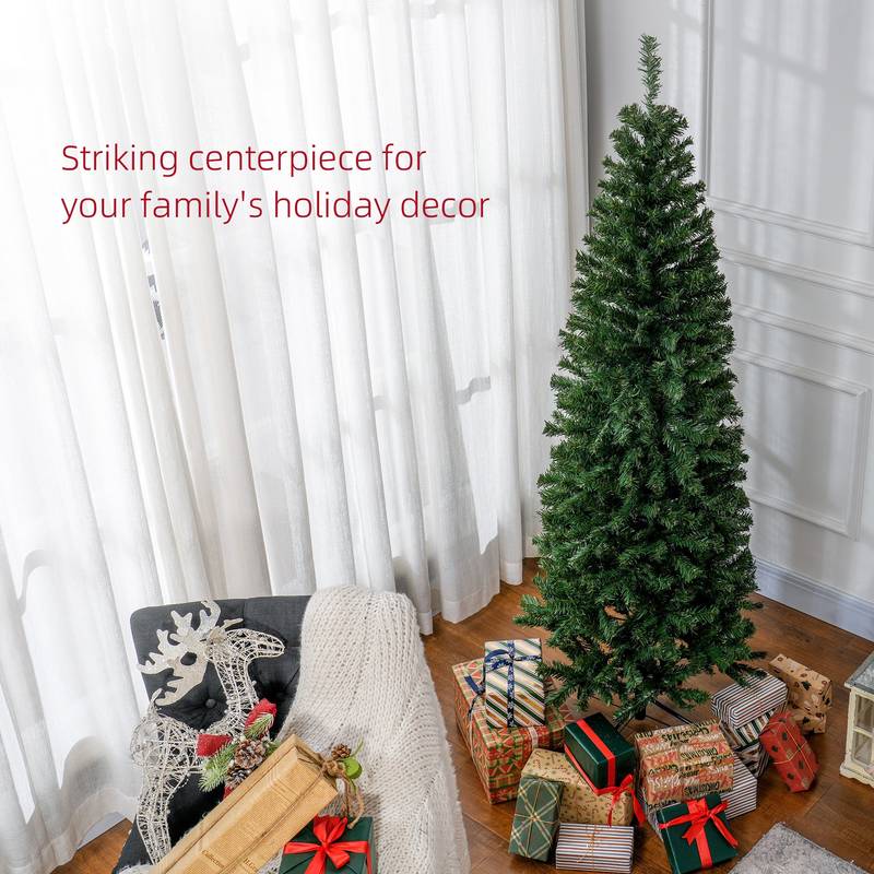 Slim Douglas Fir Christmas Tree - Perfectly Festive and Realistic!