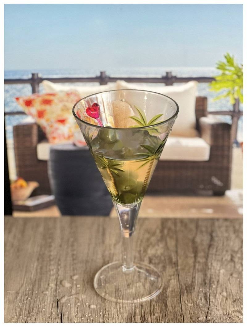 Tropical Vibes Unbreakable Wine Glasses – Set of Four