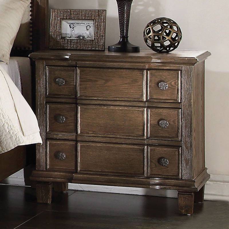 Weathered Oak Charm Nightstand