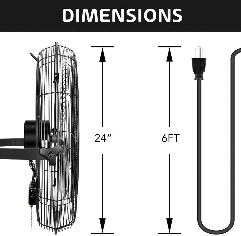 Powerful Wall-Mount Fans - Perfect for Workspaces and Outdoors!