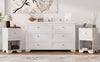 Chic Retro Bedroom Collection with Elegant Dresser and Nightstands
