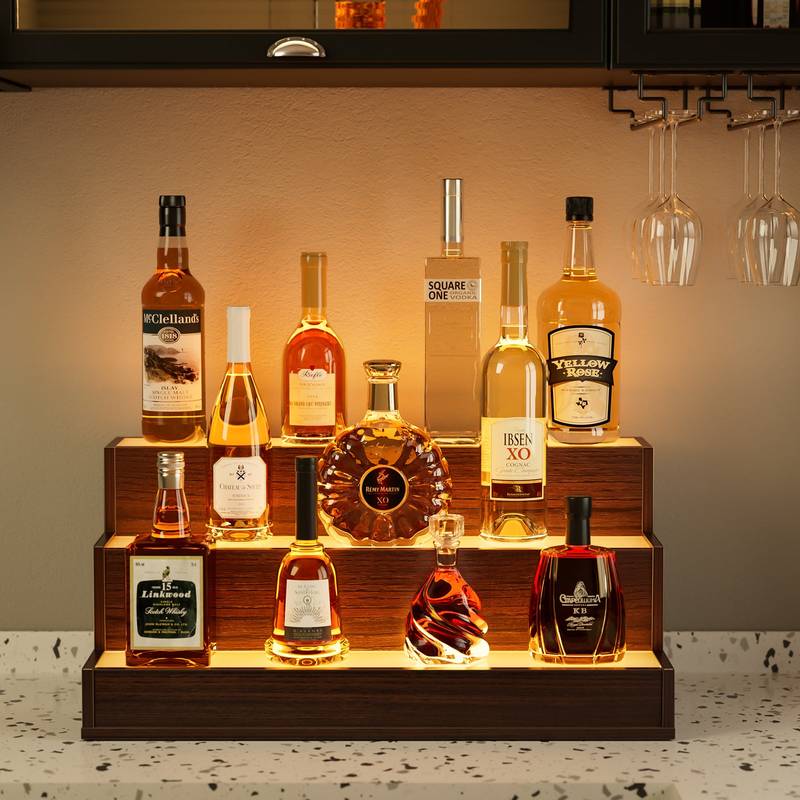 Glow-Up Liquor Display Shelf