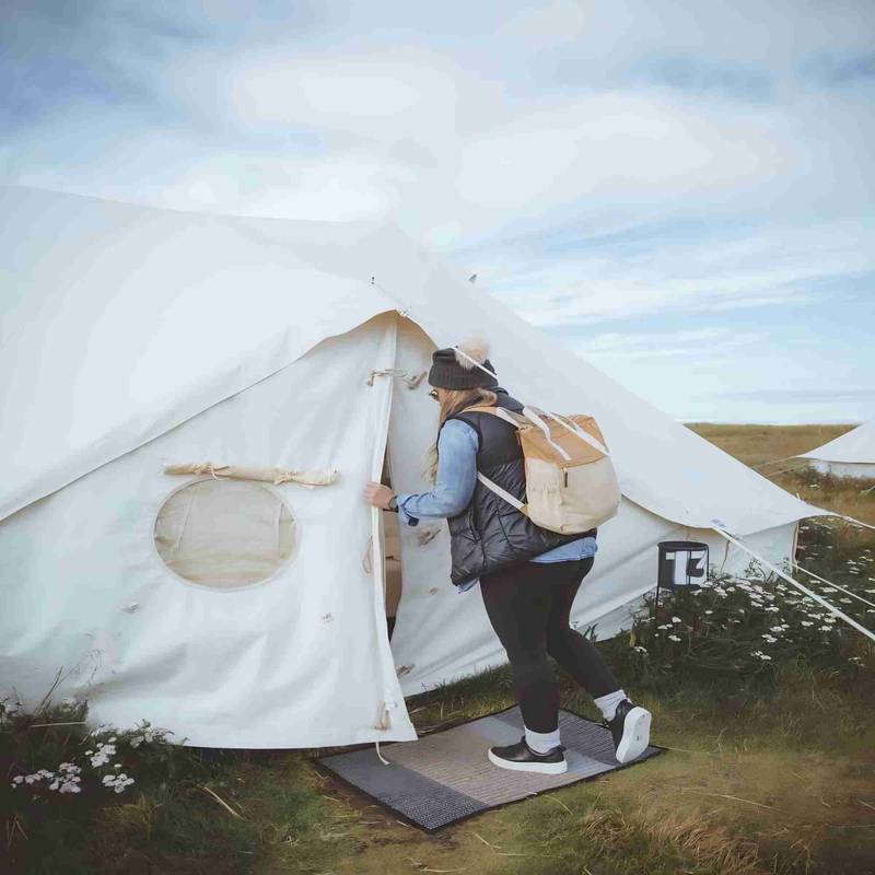 Spacious Canvas Glamping Tent for Family Adventures