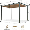 Chic Aluminum Pergola with Sun Shade for Stylish Outdoor Spaces