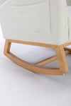 Cozy Ivory Teddy Rocking Chair