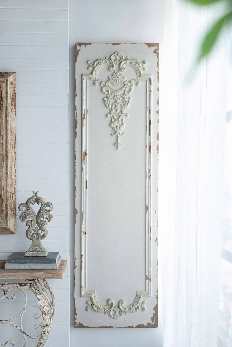 Trio of Elegant White Wall Panels