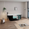 Diamond Delight Freestanding Bathtub in Black