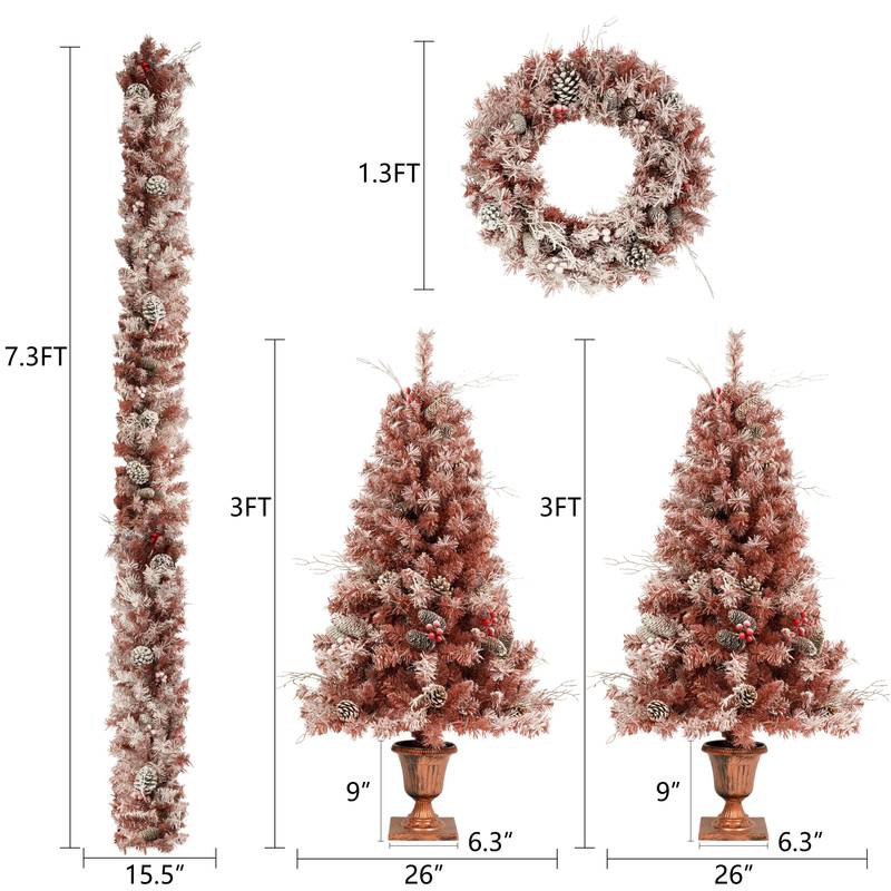 Warm Glow Christmas Tree Set