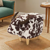Cozy Cow Ottoman: Adorable Velvet Foot Stool for Any Space