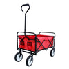 Bright Red Folding Wagon for Gardens & Beaches