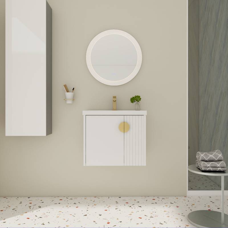 Chic Small Bathroom Vanity with Soft Close Sink