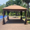 Cozy Pop-Up Canopy Gazebo with Netting and Soft Top