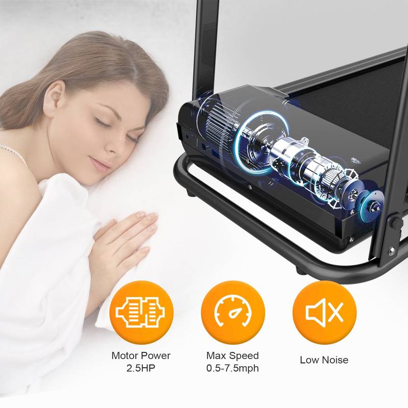 HomeFit Electric Treadmill - Foldable with Incline & Phone Holder