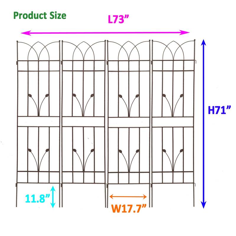 Rustproof Garden Trellis Set for Climbing Plants